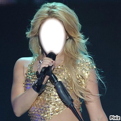 Shakira je t'aime ! Fotomontagem