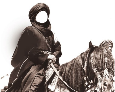 cavalier arabe Montaje fotografico