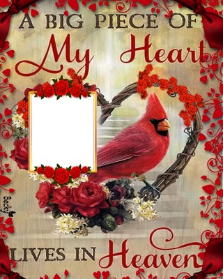 a big piece of my heart Photo frame effect