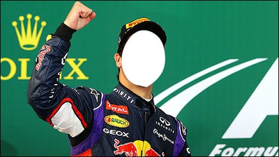 F1 Red Bull フォトモンタージュ