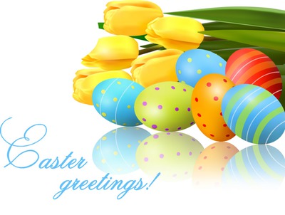 Easter Greetings Photo frame effect