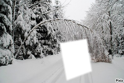 première neige Fotomontagem
