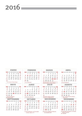 Calendario Argentino Fotomontaža
