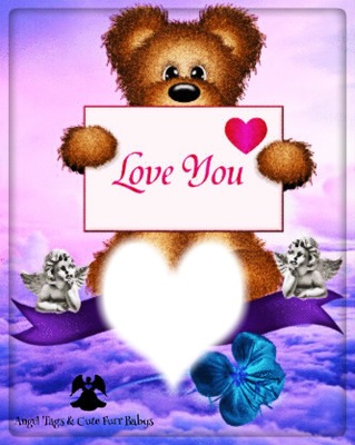 LOVE YOU Photo frame effect