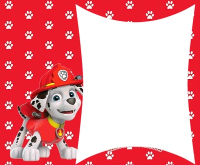 Paw patrol Marshall Fotomontaż