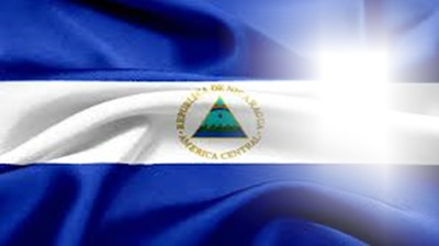 Bandera de Nicaragua Photo frame effect