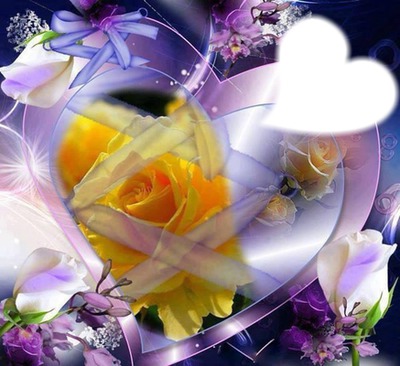 Coeur de Roses Photo frame effect