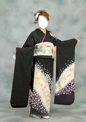 femme japonaise Photo frame effect