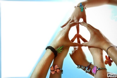 Peace and loveeeeee Fotomontaż