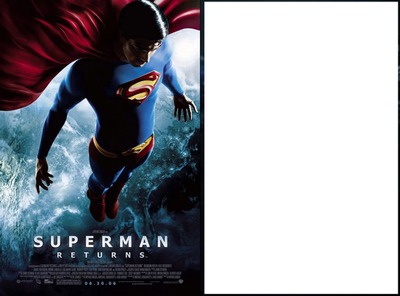 SUPER MAN RETURN'S Photo frame effect
