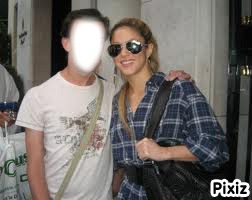 shakira with fans Photo frame effect