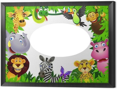 1 photo de 9 animaux sauvages Photo frame effect
