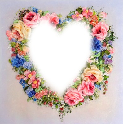 flower heart Fotomontasje