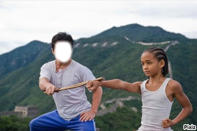 karate kid Montaje fotografico