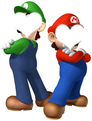 Mario Et Luigi - By Salomé Fotomontaggio