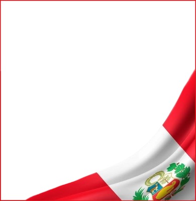 bandera del Perú. Fotomontáž