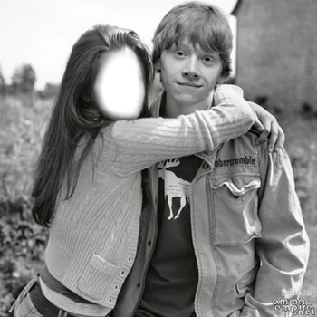 ron et hermione Fotomontaža
