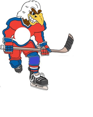 Eishockey Manga Fotomontage