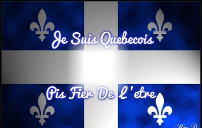 drapeau du Québec Fotomontāža