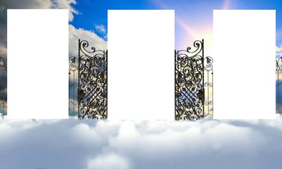 puertas del cielo Fotomontasje