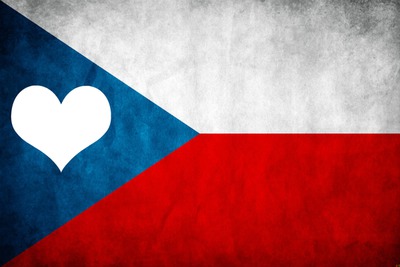 Czech Flag (Ceska vlajka) Photo frame effect