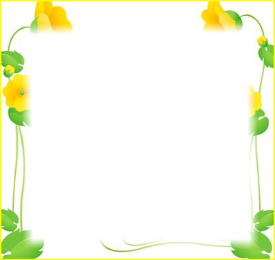 cadre fleurs jaune 2