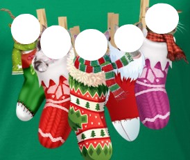 Chaussettes de Noël Photo frame effect