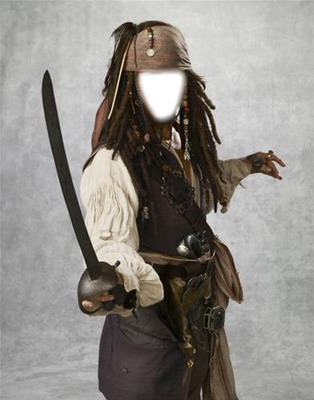 pirate フォトモンタージュ