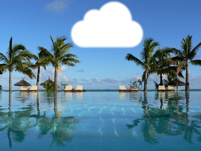 nuage sous les tropic Фотомонтаж