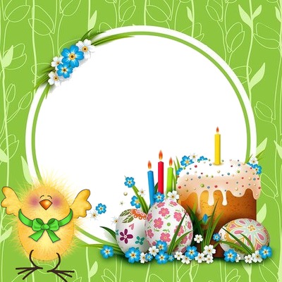 easter Photo frame effect