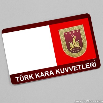 Türk Kara Kuvvetleri Kart Fotomontaż