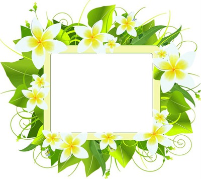 floral Photo frame effect