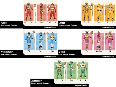 Power Rangers Force Mystique Mode Legende Valokuvamontaasi