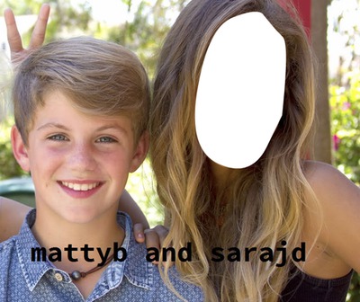 MattyB And SaraJD Fotomontaža