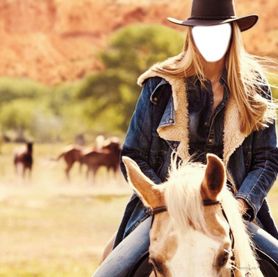 cowgirl Fotomontagem