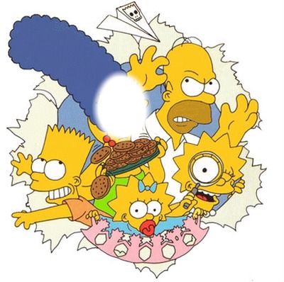 famille simpsons Montage photo