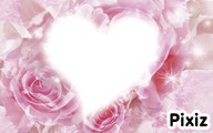 coeur de roses Photomontage