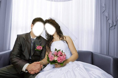 bridal couple Fotomontáž