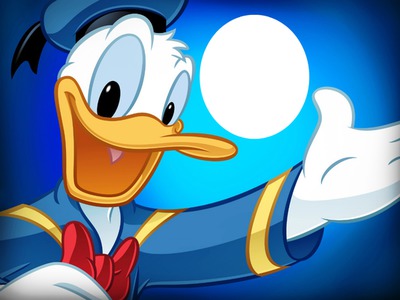Donald Duck Photomontage