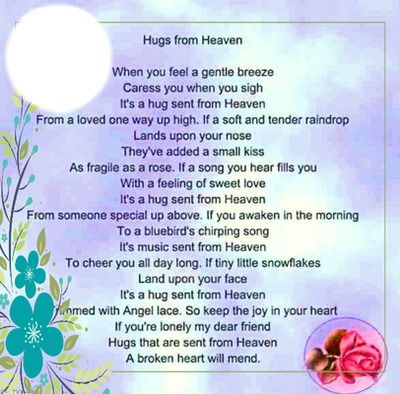 hugs from heaven Montage photo