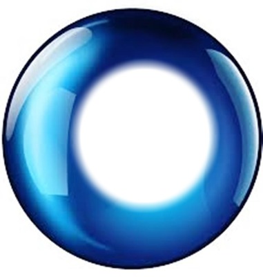 bola azul Photomontage
