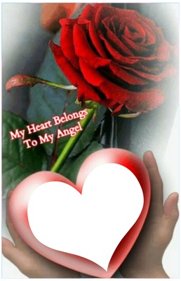 my heart belongs to my angel Fotomontaggio