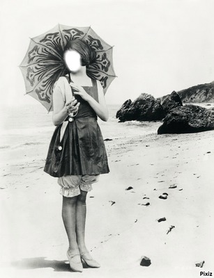 femme 1930 Photo frame effect