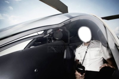 pilote d'hélicoptere Fotomontage