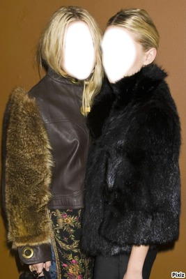 Mary-Kate et Ashley Olsen Visage Fotomontažas