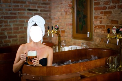 bain de biere Fotomontage