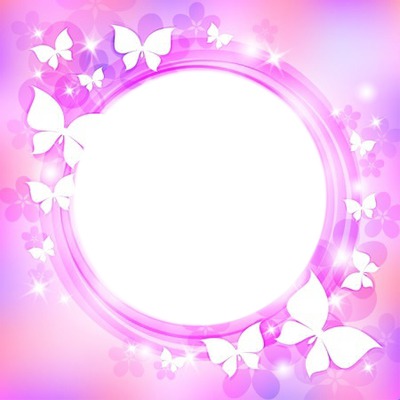BEAUTY PINK Photo frame effect