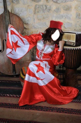 femme tunisienne Fotomontasje
