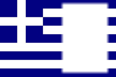 Greece flag Photo frame effect