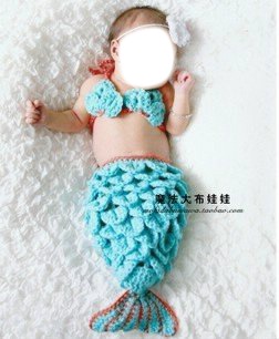 bébé sirene Fotomontáž